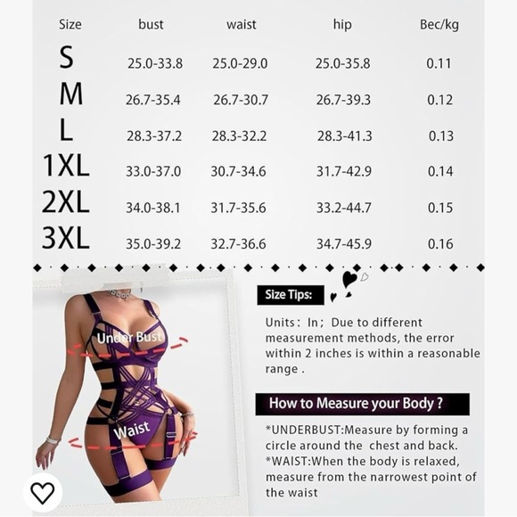 Black lingerie with push up bra, one piece, size small - Picture 6 of 6